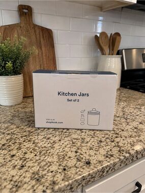 Kitchen Jars Set of 2 - Clear